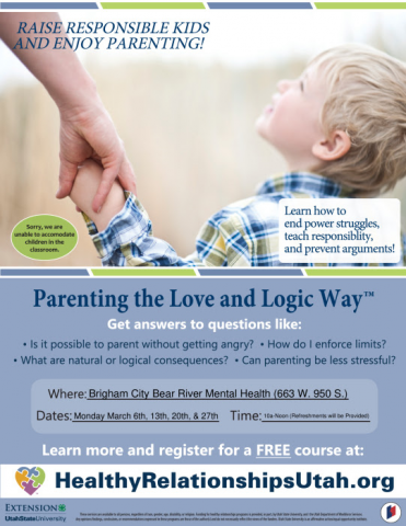 Brigham City Parenting the Love and Logic Way